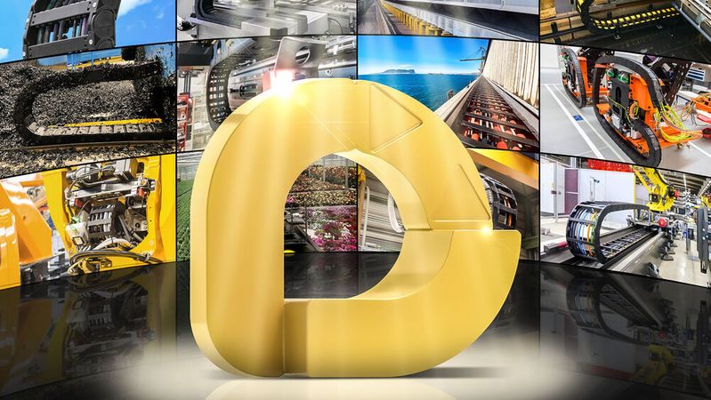 Egal ob tonnenschwere Hydraulikleitungen oder Datenleitungen, die an Gelenkarm-Robotern in Fabriken wildesten 3D-Bewegungen folgen: Igus sucht die besten Ideen rund um Energiekettensysteme. (Bild:  Igus)