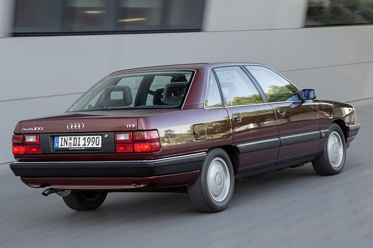 Nicht ganz für's Treppchen, aber für Platz 4 reicht es für den Audi 100 Avant TDI aus dem Jahr 1989. (Foto: Audi)