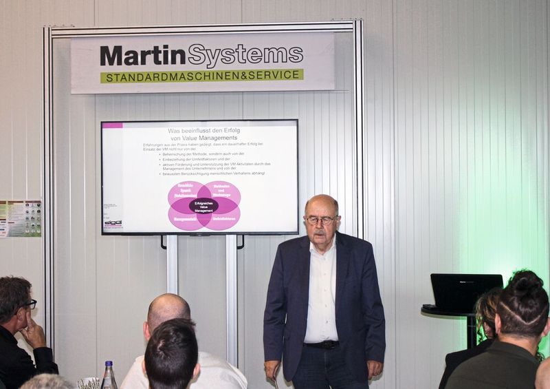 « Si je me préoccupe trop tard des coûts, je risque de rencontrer des difficultés financières. Si j'épargne trop tôt, je risque de laisser la créativité et l'innovation de côté », explique le professeur Erich Sigel, qui conseille les entreprises en matière d'analyse et de gestion de la valeur afin de garantir que ces deux aspects soient mis en œuvre au moment opportun. (Source : Martin Group)