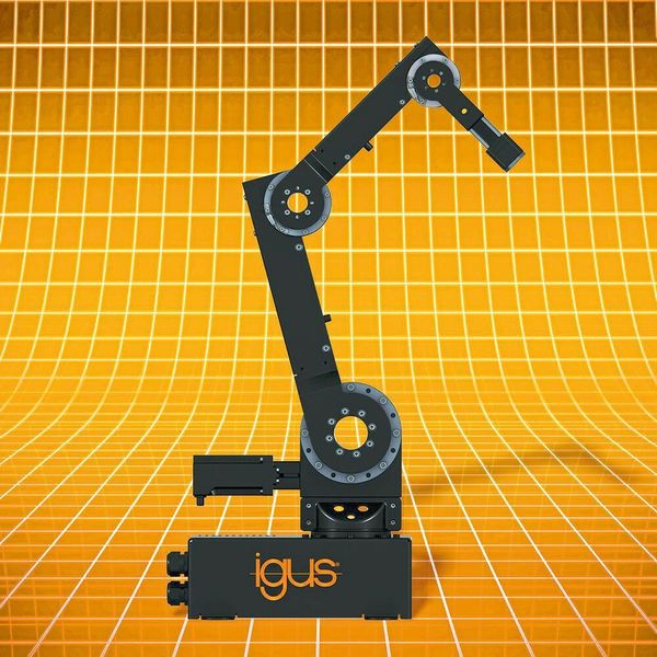 Ob als Bausatz oder vormontiertes System: Mit dem 5-Achs-Gelenkarm von Igus ist der Einstieg in die Welt der Automatisierung besonders einfach und günstig.  (Igus)