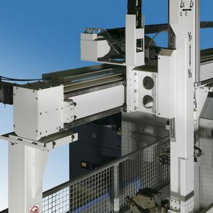 Eine sichere Bremse mit sicherer Ansteuerung ist eine geeignete Maßnahme, das Risiko bei vertikalen Werkzeugmaschinen-Achsen zu minimieren.