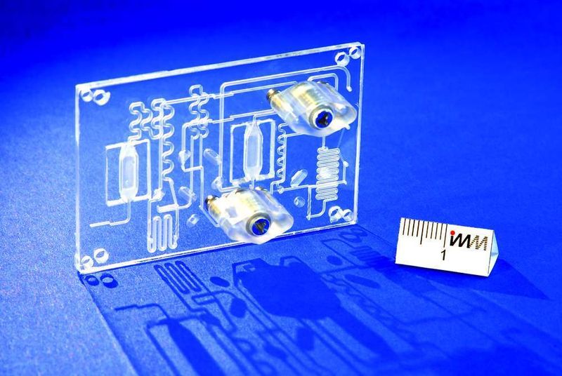 Bild 2: Gefräster Chip-Prototyp zur Durchführung des MLPA-Prozesses. (Archiv: Vogel Business Media)