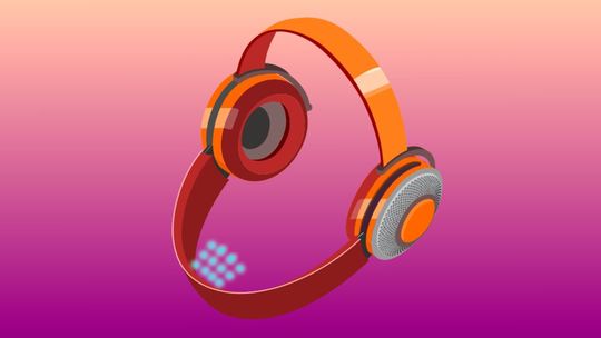 Dyson hat den Luftfilter miniaturisiert und als kontaktlose Atemmaske in einen Kopfhörer integriert.(Bild:  Volker Knab)