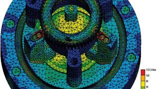 FEM-Simulation der Spanneinheit.  Bild: Schunk (Archiv: Vogel Business Media)