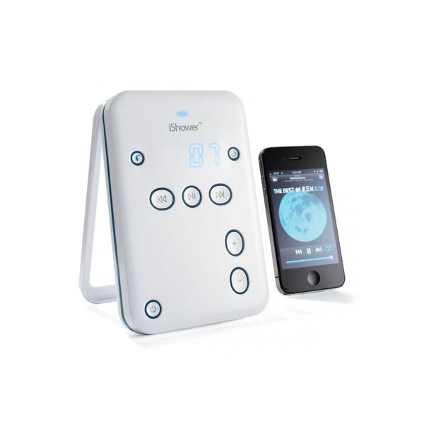 Den iShower Bluetooth Shower Speaker gibt es für etwa 105 Euro bei www.yellowoctopus.com.au. Er unterstützt Bluetooth und ist wasserfest. Zusätzlich können iPhones, iPods Touch und Android-Geräte damit bedient werden. (www.yellowoctopus.com.au)