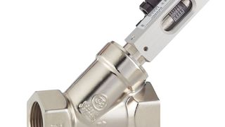 Schwebekörper-Durchfluss-Sensor im Schrägsitz: Damit soll eine einfache Reinigung und Wartung möglich sein. (Meister Strömungstechnik)