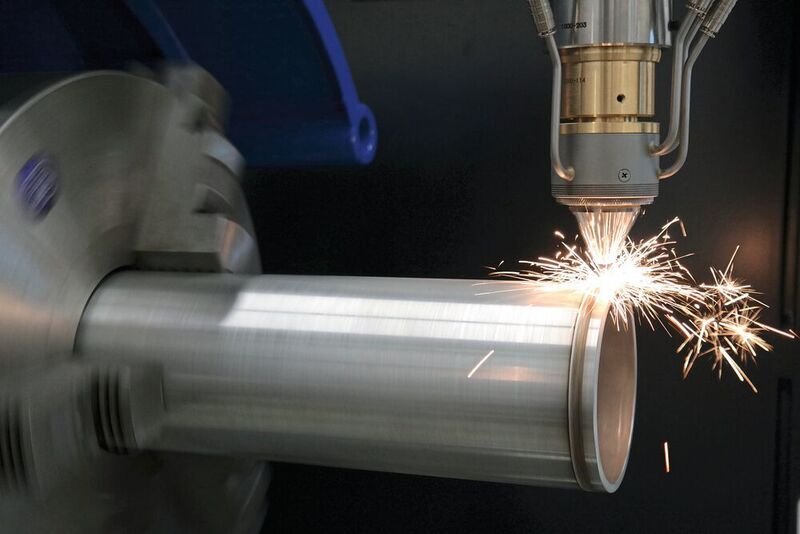 In laser cladding, a thin layer of metal is applied to a metal surface by means of arc welding or laser technology. (Hornet)