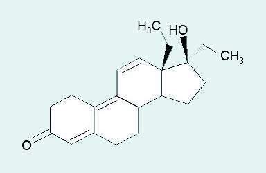 3 Chemische Struktur des Designersteroids THG. (Archiv: Vogel Business Media)