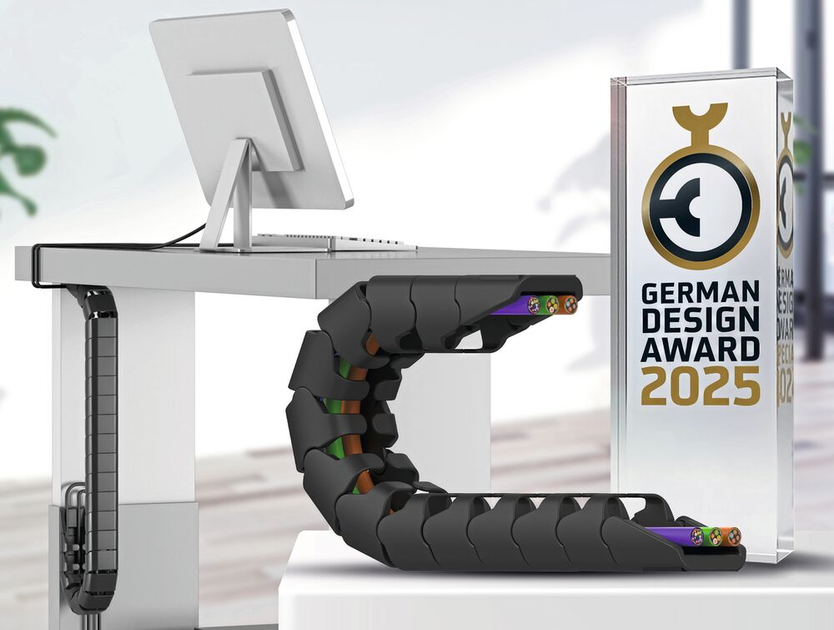 Prämierte Energiekette Office Chain OCO von igus: Optimale Kabelführung ...