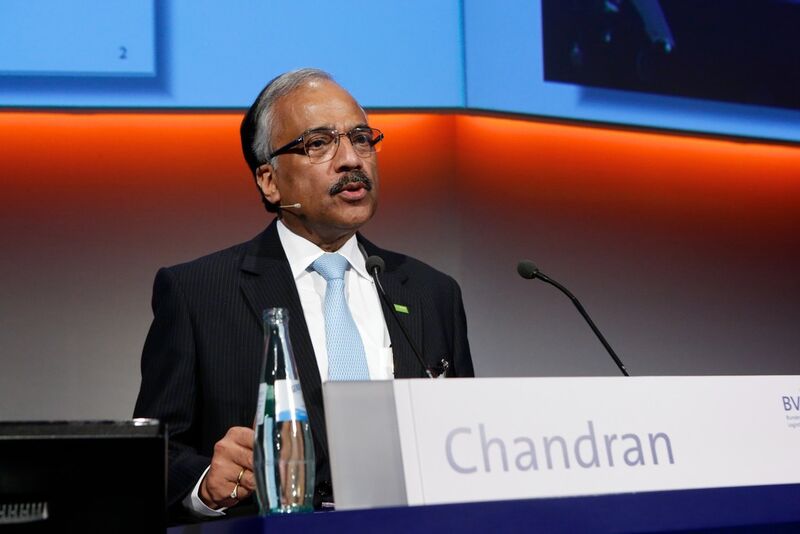 Prasad Chandran, Chairman und Managing Director von BASF India, eröffnete die Vortragsreihe zur Chemielogistik beim 29. Deutschen Logistik-Kongress der Bundesvereinigung Logistik (BVL) in Berlin. (Bild: BVL)