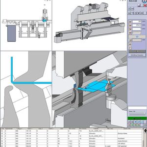 Bild 1: Hinter dem Mini-Bend-Center steckt ein leistungsfähiges Programmiersystem mit dem selbst komplexe Biegeteile in weniger als 30 min programmiert werden können; das CAM-System basiert auf einer 3D-Plattform.