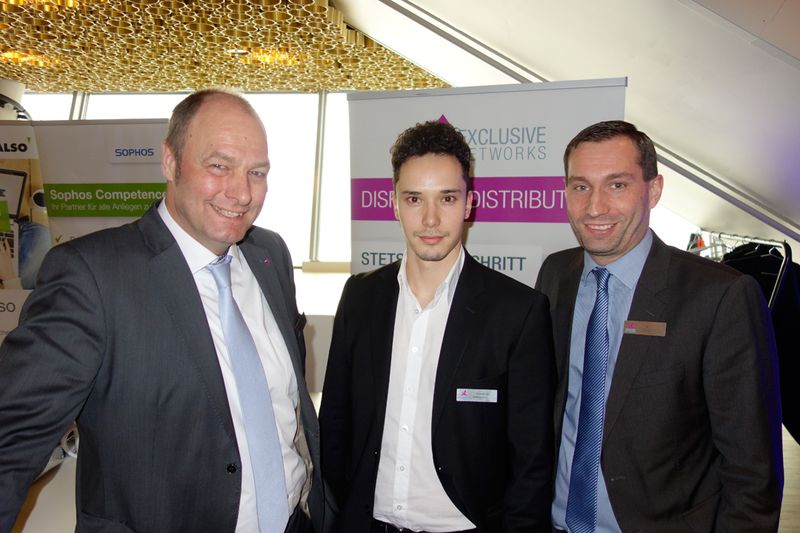 Exclusive Betreuung gibt es bei (v. l.) Joerg Goedte, Thomas Schottenheim und Kevin Breuer, Exclusive Networks. (Bild: IT-BUSINESS)