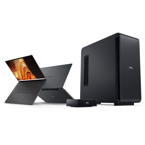 Dell schickt neben dem Notebook XPS 16 Creator Edition noch zwei Desktop-Rechner mit Nvidia-Prozessor und Windows an den Start: den Dell Creator Edition Desktop mit RTX Spark und den Dell Pro Precision mit GB300 Grace Blackwell Ultra Desktop Superchip.    (Bild: Dell Technologies)