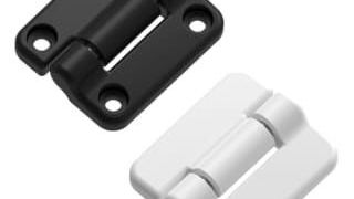 Ein neues Kunststoffscharnier von Southco bewegt sich, wie es heißt, mit konstantbleibender Friktion, ist korrosionsfest und ermöglicht die Einstellung des Bedienaufwands. (Southco)