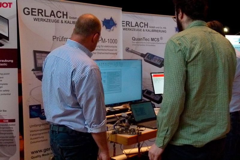 GWK stellte u. a. das elektronische Drehmoment-/Drehwinkelwerkzeug Quantec MCS für die Entwicklung, Qualitätssicherung und Analyse vor. (D.Quitter/VCG)