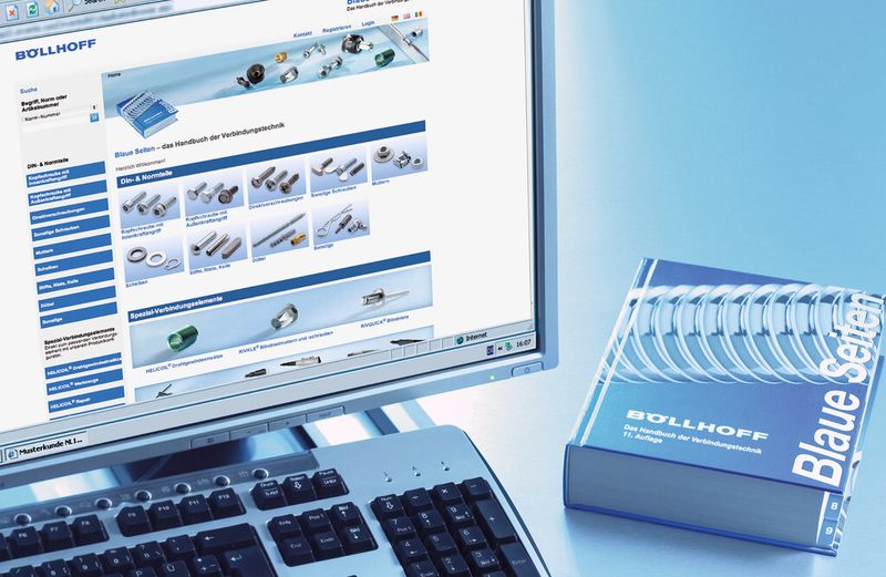 ECO-Shop 2.0 – Blaue Seiten Online mit Bestell- und Downloadfunktion. (Bild: Böllhoff)