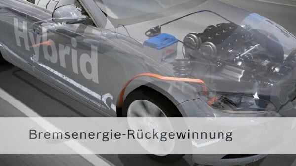 ... mithilfe des regenerativen Bremssystems zurückgewonnen (Bosch)