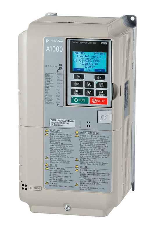 Der Frequenzumrichter A1000 liefert die notwendige Ausgangsfrequenz von 1000 Hz und arbeitet mit einer Leistung von 1,5 kW mit Open-Loop-Vectorsteuerung. (Bild:  Yaskawa)