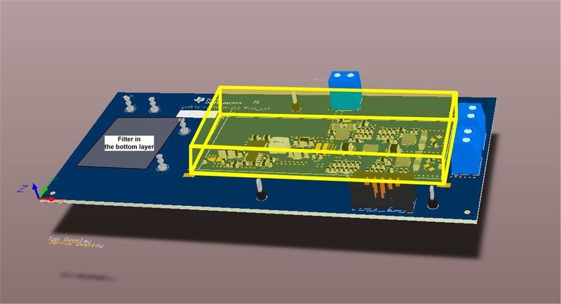 Bild 7: Leiterplatte mit Abschirmung. (TI)