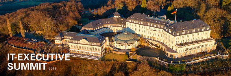 Auf dem Petersberg in Bonn findet am 6. und 7. Oktober 2022 der IT-Executive Summit statt. Auf dem Petersberg in Bonn findet am 6. und 7. Oktober 2022 der IT-Executive Summit statt.