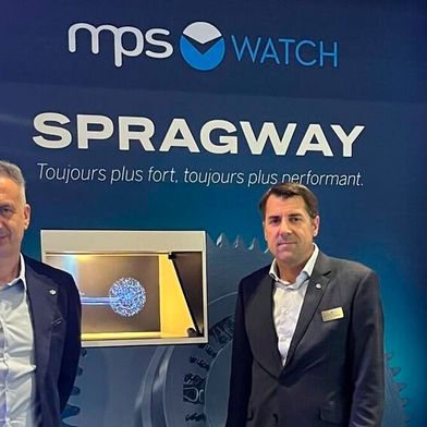 De g. à d. : Marco Ignoto, sales manager et Frédéric Chautems, directeur exécutif de mpsWATCH. (Source : MSM)