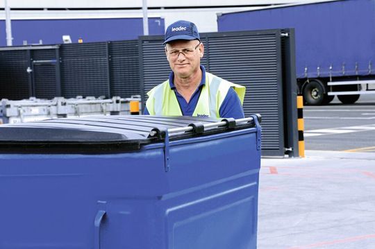 Mit dem Digital Waste Management schließt Leadec eine wichtige Lücke in der Intralogistik. Aus Abfallbehältern werden so Datenquellen für die smarte Fabrik.(Bild:  Leadec)