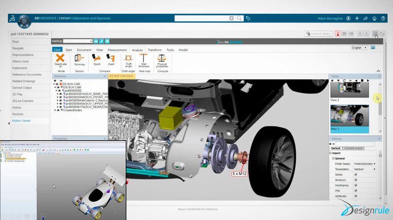 Catia-Anwendern steht mit der aktuellen 3D-View-Station von Kisters eine schnelle, aber einfach zu nutzende CAD-Visualisierung zur Verfügung. (Kisters)