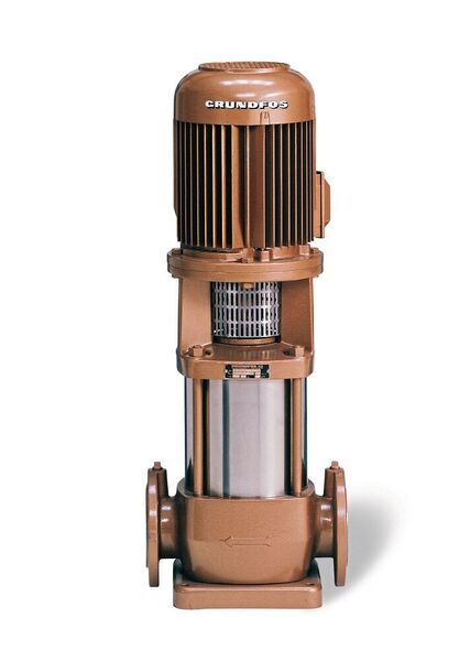 1971: The new generation of multi-stage rotary pumps — the first CR30 leaves the factory. (Grundfos)