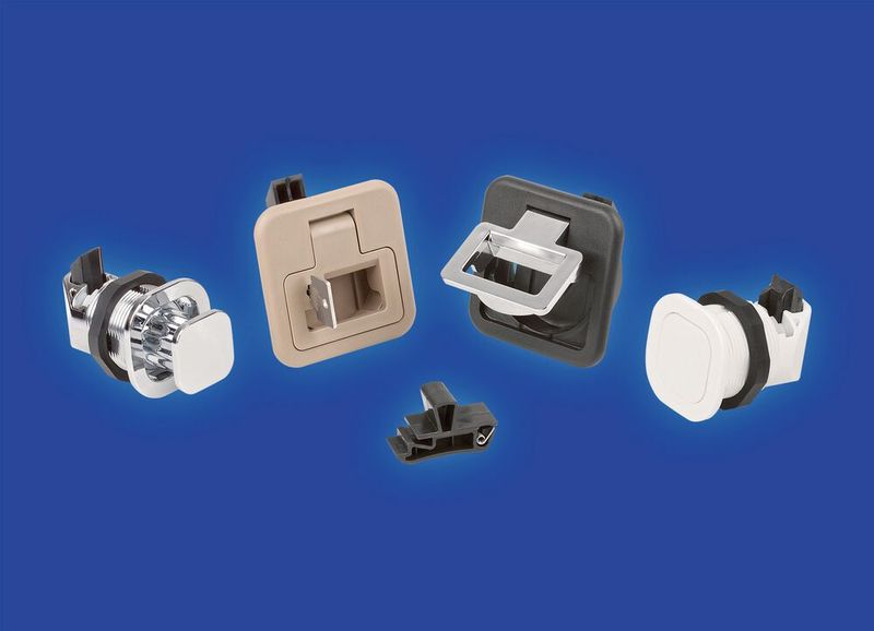 Die Schnappverschlüsse von Kipp ermöglichen eine einfache und sichere Verriegelung von Türen, Klappen oder Schubladen.  (Bild: Kipp)