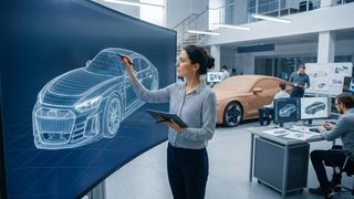 In a survey by Capgemini, two-thirds of respondents from car manufacturers stated that they had already significantly accelerated their concept phases using AI. (Image:KI-generiert)