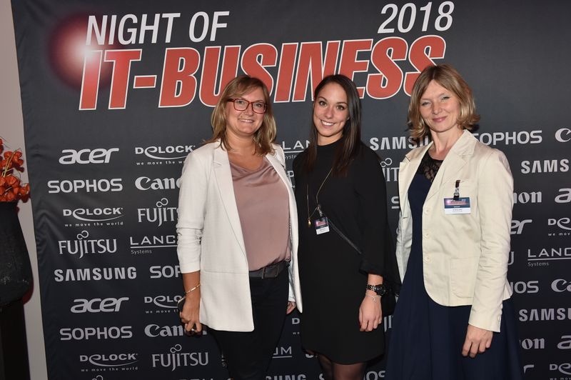 Das Arrow Team (v. l.) Elisa Dubrau, Rebecca Deiring und Kristina Seel. (Bild: Hannes Magerstädt)