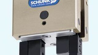 Der Winkel-Parallelgreifer GAP bietet sowohl einen großen Öffnungswinkel als auch eine hohe Genauigkeit und Greifkraft. Bild: Schunk (Archiv: Vogel Business Media)