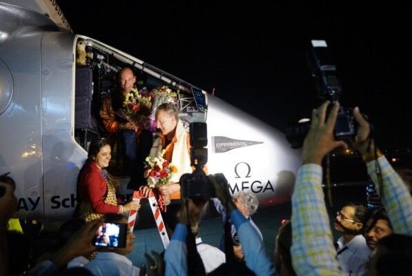 Solar Impulse 2: 2. Etappe, Flug von Muscat (Oman) nach Ahmedabad (Indien) (Bild: ABB)