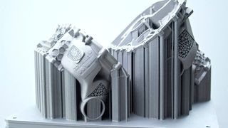 Porsche hat das Gehäuse eines E-Antriebs additiv hergestellt. (Porsche)