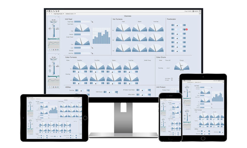 Wie man bei Emerson betont, bietet die Benutzerschnittstelle DeltaV Live dem Bedienpersonal in der Leitwarte dasselbe intuitive Benutzererlebnis wie auf Tablets und Smartphones. (Emerson)