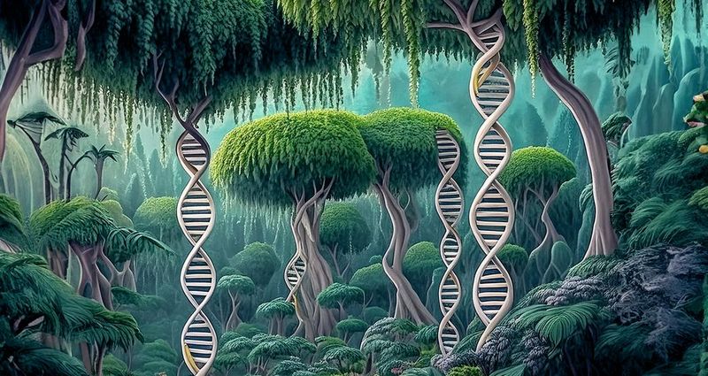 Abb.1: Die Multi-Omics-Forschung ist ein Datendschungel, der eine effiziente Zusammenarbeit von Forschern erfordert (Symbolbild).(Bild:  KI-generiert (Firefly))