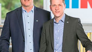 Lenken die MK Technology Group: Stephan Kitz (l.), geschäftsführender Gesellschafter; Sascha Krebs, Geschäftsführer. (Maschinenbau Kitz)