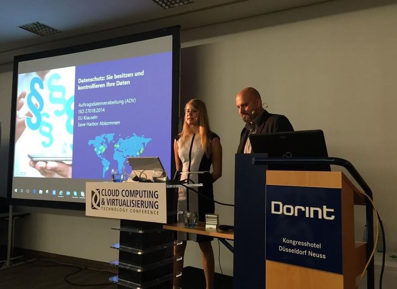 Kickoff beim Cloud-Frühstücksvortrag: „Cloud kommt uns nicht in Haus“ viele Kunden stehen dazu, häufig liegt es an den Mythen, die rund um die Cloud kursieren. Jennifer Lierenfeld und Martin Steiner von Microsoft sorgen für Klarheit. (Bild: VIT)