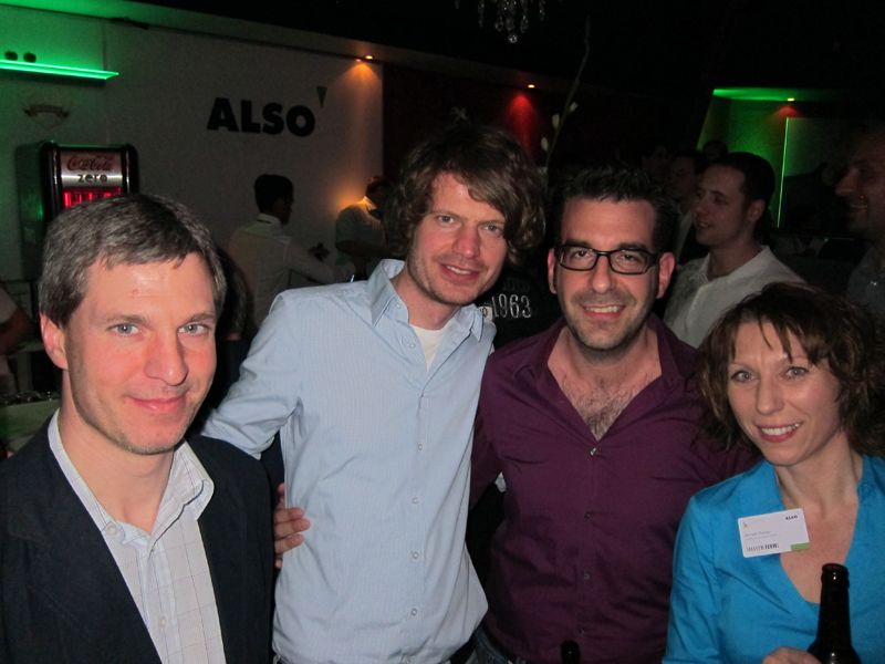 v. l. Henrique Atzkern, Seagate, Jürgen Musiol, NetFactory, Andreas Wellie und Annett Reiher, ALSO (IT-BUSINESS)