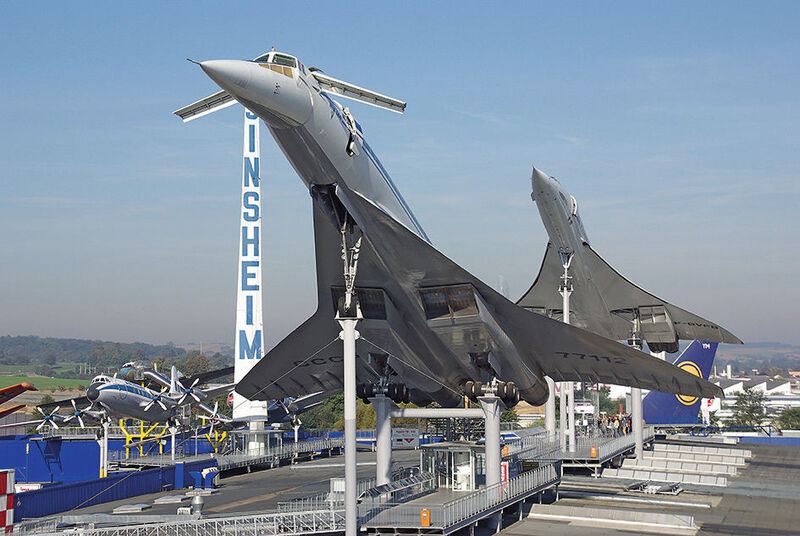 Eine Concorde und eine Tupolew sind im Technik-Museum Sinsheim zu sehen. (Technik-Museum Sinsheim)
