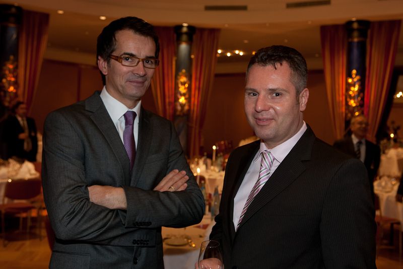 Andreas Bortolio von Celos (v.l.) mit Michael Mohr (DCI) (Archiv: Vogel Business Media)