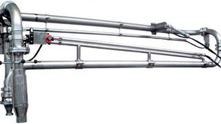 Die mobile Verladestation ist mit einem beheizbaren Arm ausgestattet.  (Bild: G.A. Kiesel)