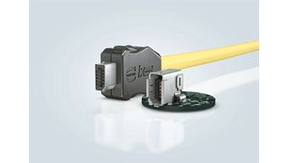 Die Ethernetschnittstelle ix Industrial kombiniert Datenübertragung und Stromversorgung in einem Interface. Neben der A-Kodierung gibt es diese nun auch als B-Kodierung. (Harting)