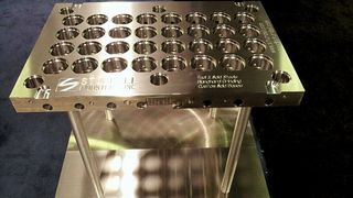 The stainless grade is said to offer a range of properties that make it a better choice for use as a mould base than a standard grade. (Source: Industeel)