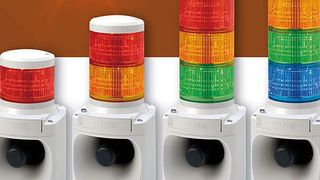 LKEH ist ein MP3-fähiges Warn- und Meldesystem, das sich mit 105 dBA maximaler Lautstärke und 100 mm Durchmesser besonders für große und laute Maschinenhallen eignet. Bild: Patlite (Archiv: Vogel Business Media)