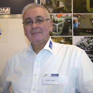 Dieter Feyen, Feyen Maschinen GmbH: "Die Stände sind gut mit Maschinen bestückt, was gerade für eine Gebrauchtmaschinenmesse sehr sinnvoll ist." 