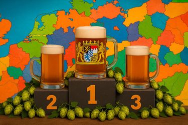 In dieser Galerie werfen wir einen Blick auf die Bundesländer, die 2024 die meisten Braustätten beherbergen. Spitzenreiter ist Bayern mit über 598 Brauereien. Trotz rückläufiger Zahlen bleibt die bayerische Braukultur stark verwurzelt. Kleinere, lokale Brauereien prägen zunehmend die Bierlandschaft. Entdecken Sie mit uns, wo das Bierbrauen in Deutschland besonders floriert! (Bild: GPT Image Editor / KI-generiert)