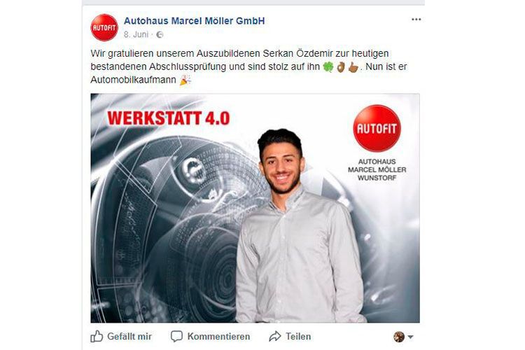 Und auch solche Geschichten werden zur Bindung mit dem Kunden geteilt.  (Möller / Screenshot von Facebook)