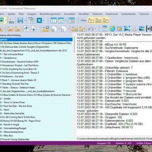 AllDup zeigt doppelt gefundene Dateien und gibt an, wie viel Speicherplatz freigegeben werden kann.(Bild:  Joos (Screenshot))