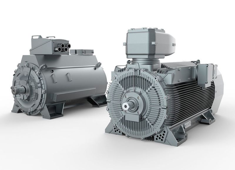 Die Hochspannungsmotoren der Reihe Simotics HV C verbinden durch innovative Kühlungskonzepte und Konstruktionsdesigns Robustheit mit hoher Leistungsdichte. (Siemens)